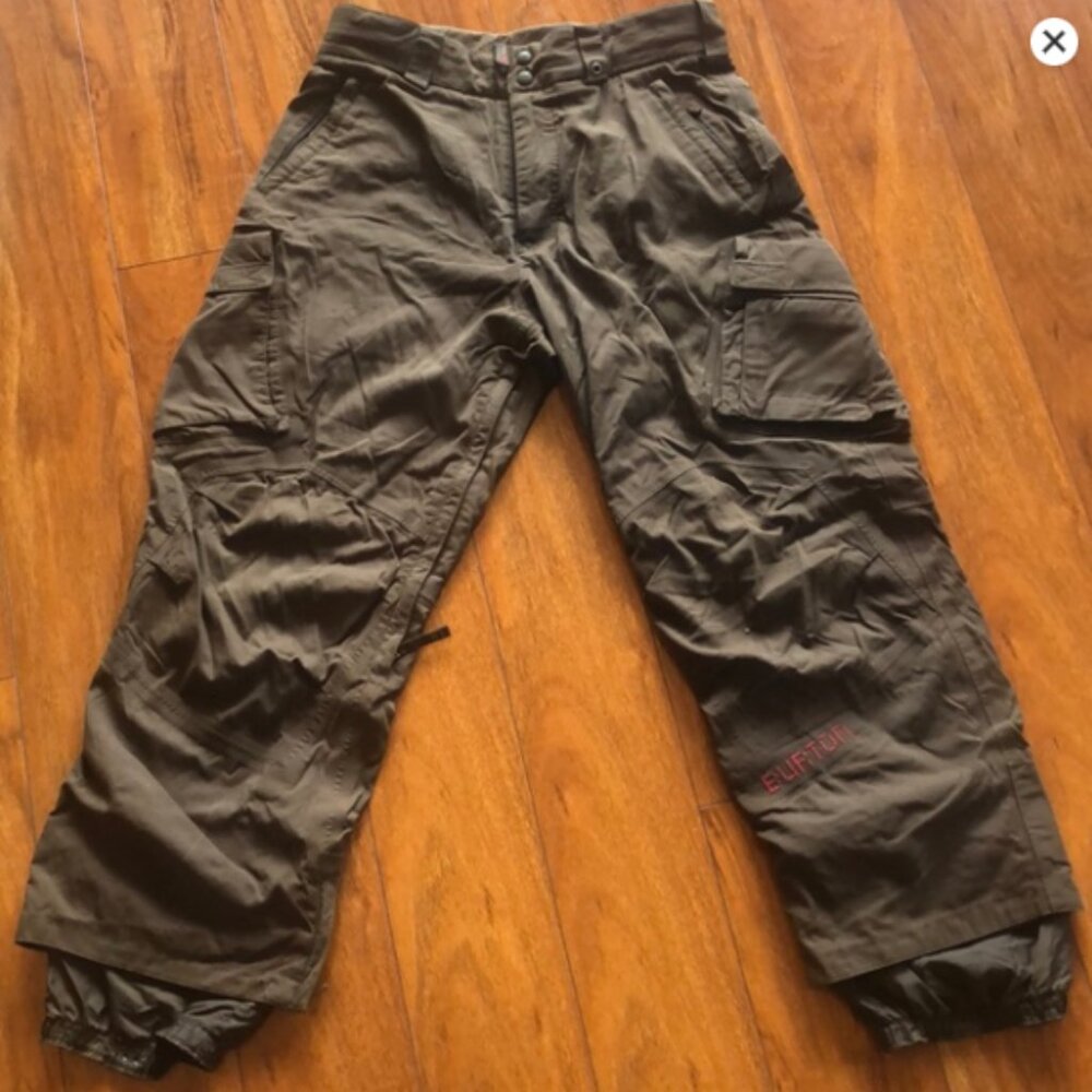 Burton Brown Cargo Snowboard / Ski Pants - Size Small - RN 87380 CA 26902
